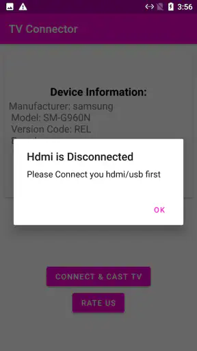 Phone to TV HDMI USB-C MHL screenshot