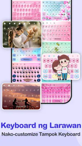 Photo Keyboard Mga Tema, Font screenshot