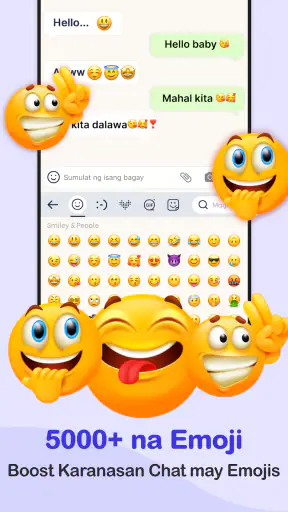 Photo Keyboard Mga Tema, Font screenshot
