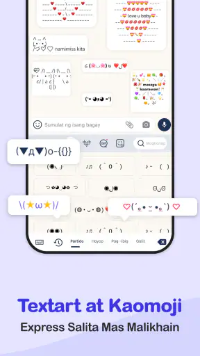 Photo Keyboard Mga Tema, Font screenshot