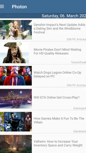 Photon - Gaming News screenshot