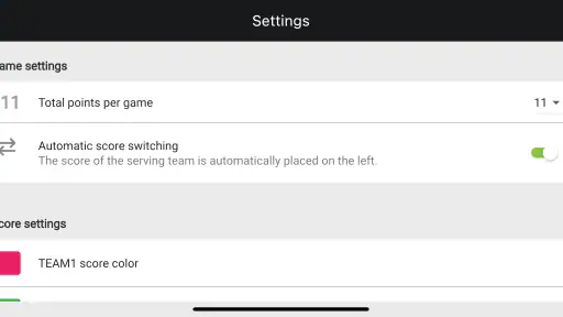 Pickleball Scoreboard screenshot