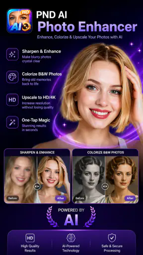 PND AI Photo Enhancer HD screenshot