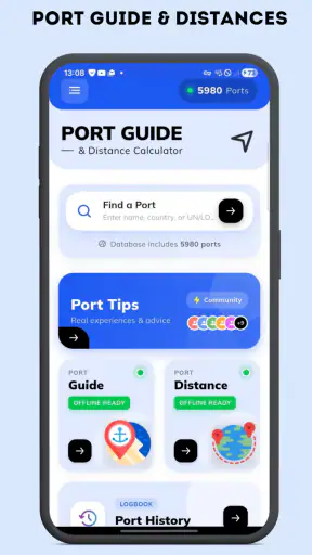 Port Guide & Distance screenshot