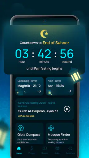 Prayer Times & Qibla Compass screenshot