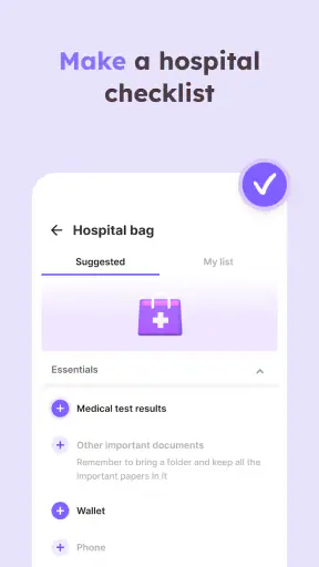 Pregnancy tracker week by week screenshot