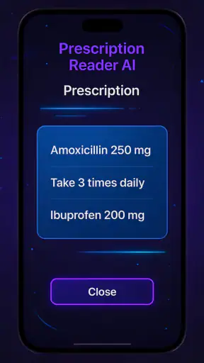 Prescription Reader AI screenshot