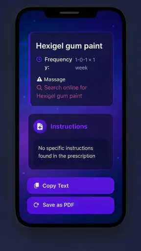 Prescription Reader AI screenshot