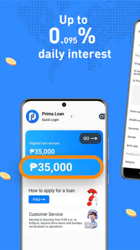 PRIMA LOAN-Online Peso Lending screenshot