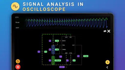 PROTO - circuit simulator screenshot