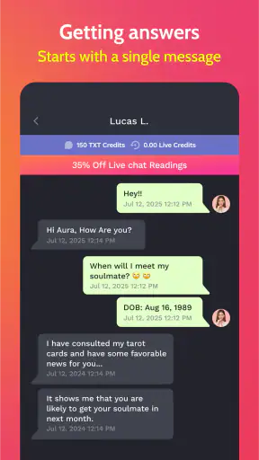 Psychic Txt - Psychic Readings screenshot