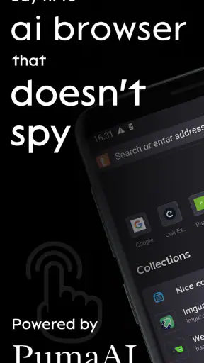 Puma Browser: private local Ai screenshot