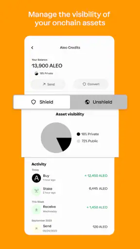 Puzzle - Aleo Wallet screenshot