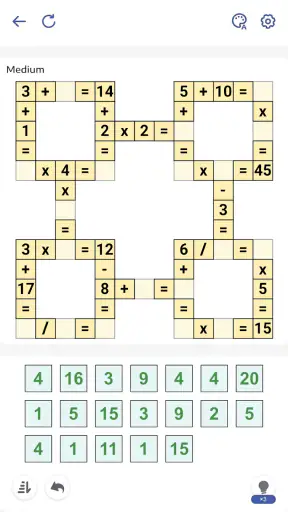 Puzzle sa Math - Crossmath screenshot