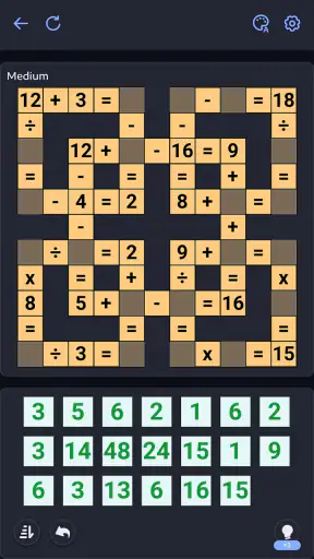 Puzzle sa Math - Crossmath screenshot