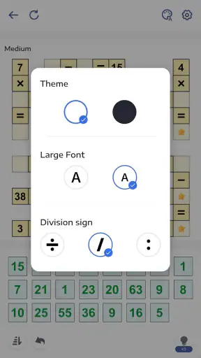 Puzzle sa Math - Crossmath screenshot