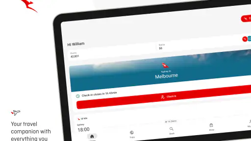 Qantas Airways screenshot
