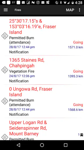 QLDFires screenshot