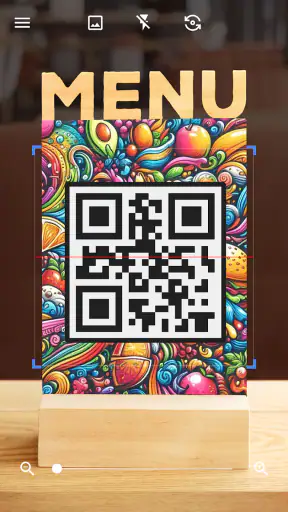 QR code scanner screenshot