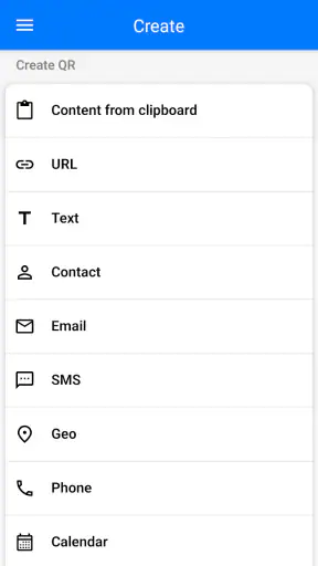 QR code scanner screenshot