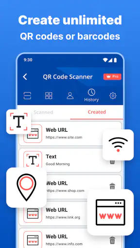 QR scanner - Barcode reader screenshot