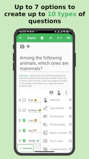 Quiz Maker (Create Quiz /Test) screenshot