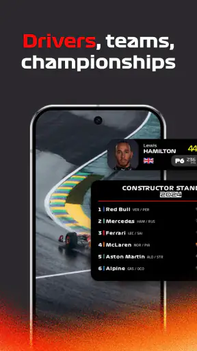 Racify - Beautiful F1 widgets screenshot