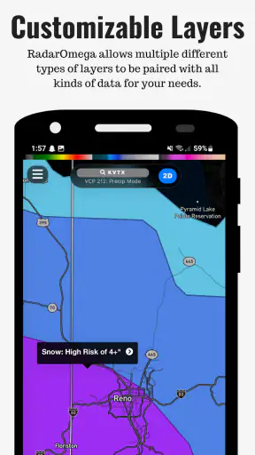 RadarOmega: Doppler Radar App screenshot