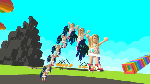 Rainbow for Obby Parkour Run screenshot