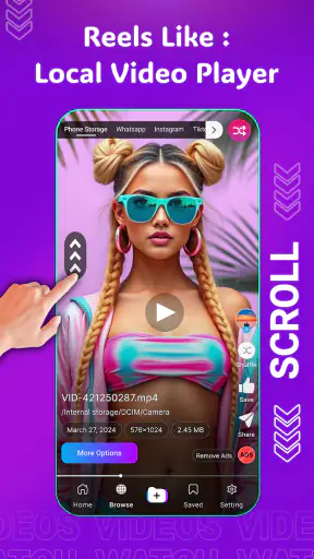 Reels Style HD Video Player screenshot