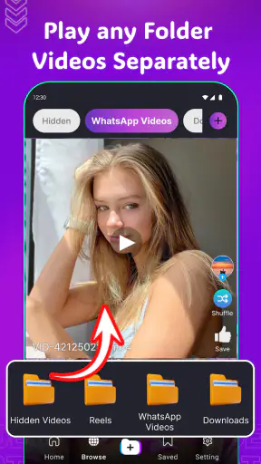 Reels Style HD Video Player screenshot