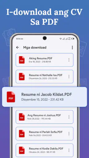 Resume Builder: CV maker PDF screenshot