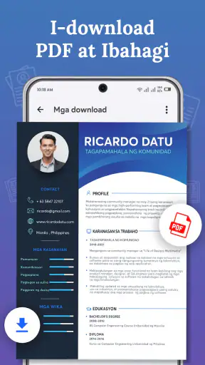 Resume Builder: CV maker PDF screenshot