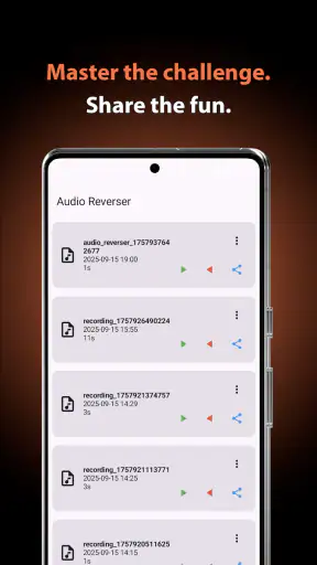 Reverse Audio: Reverse Singing screenshot
