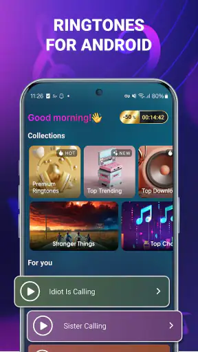 Ringtone song for phone calls screenshot