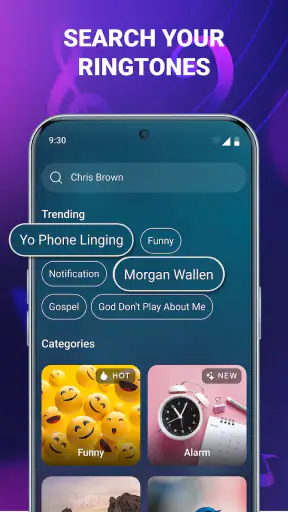 Ringtone song for phone calls screenshot