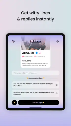 RIZZ screenshot