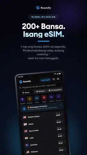 Roamify Travel eSIM Data screenshot