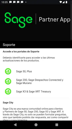 Sage Partner App screenshot
