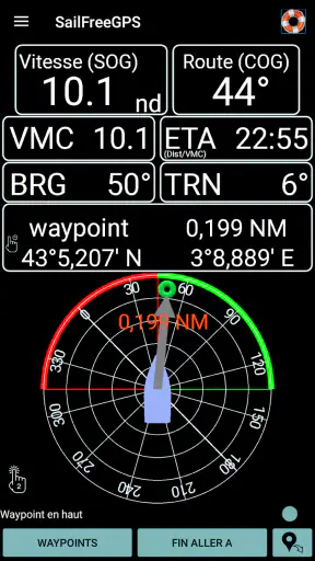 SailFreeGPS screenshot