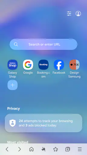 Samsung Browser screenshot