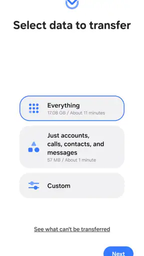Samsung Smart Switch Mobile screenshot