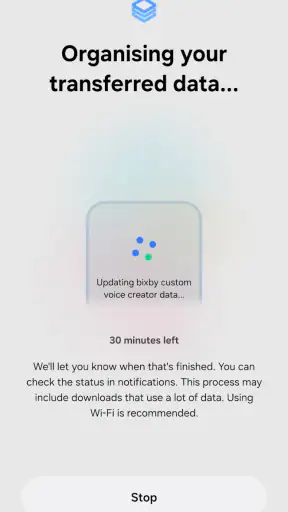 Samsung Smart Switch Mobile screenshot