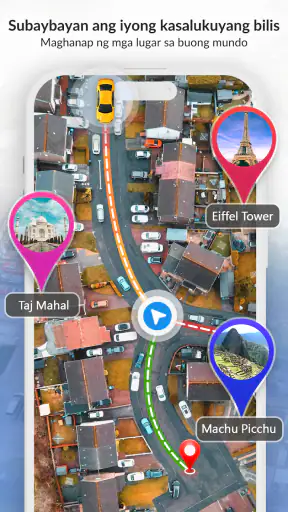 Satelayt view-GPS Pag-navigate screenshot