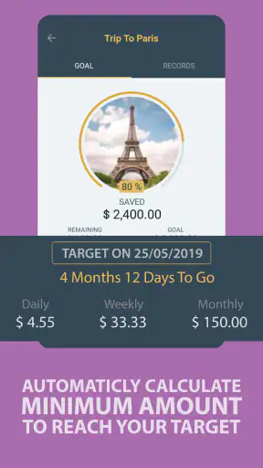 Savings Goal screenshot