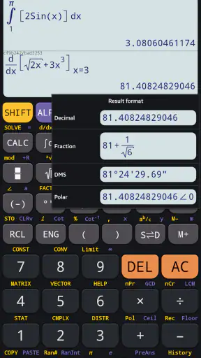 Scientific calculator plus 991 screenshot