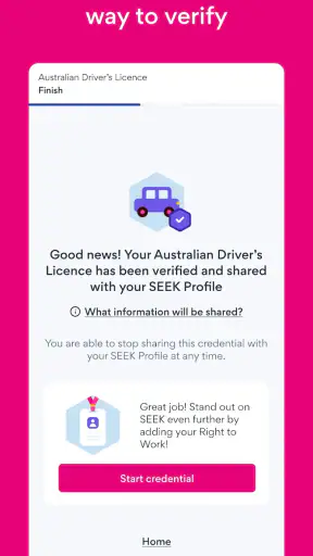 SEEK Pass screenshot