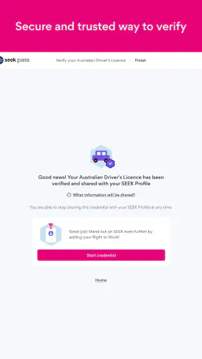 SEEK Pass screenshot