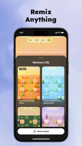 Sekai: Create · Remix · Play screenshot