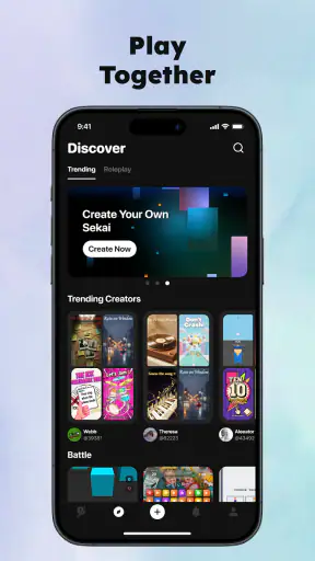 Sekai: Create · Remix · Play screenshot